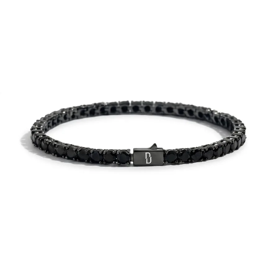 ALL BLACK TENNIS BRACELET (CLASSIC EDITION) – Xoran The Dark 1