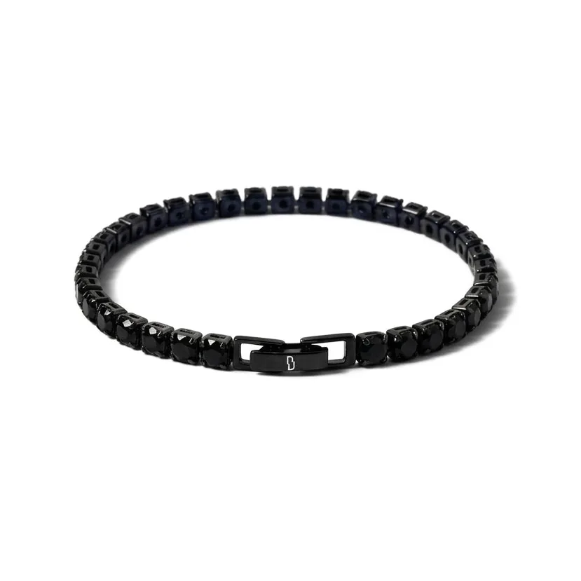 ALL BLACK TENNIS BRACELET (MINIMAL MODERN EDITION) – Xoran The Dark 1