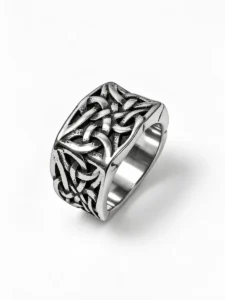 Celtic Knot Ring (Silver) – LOVII Rings photo 1
