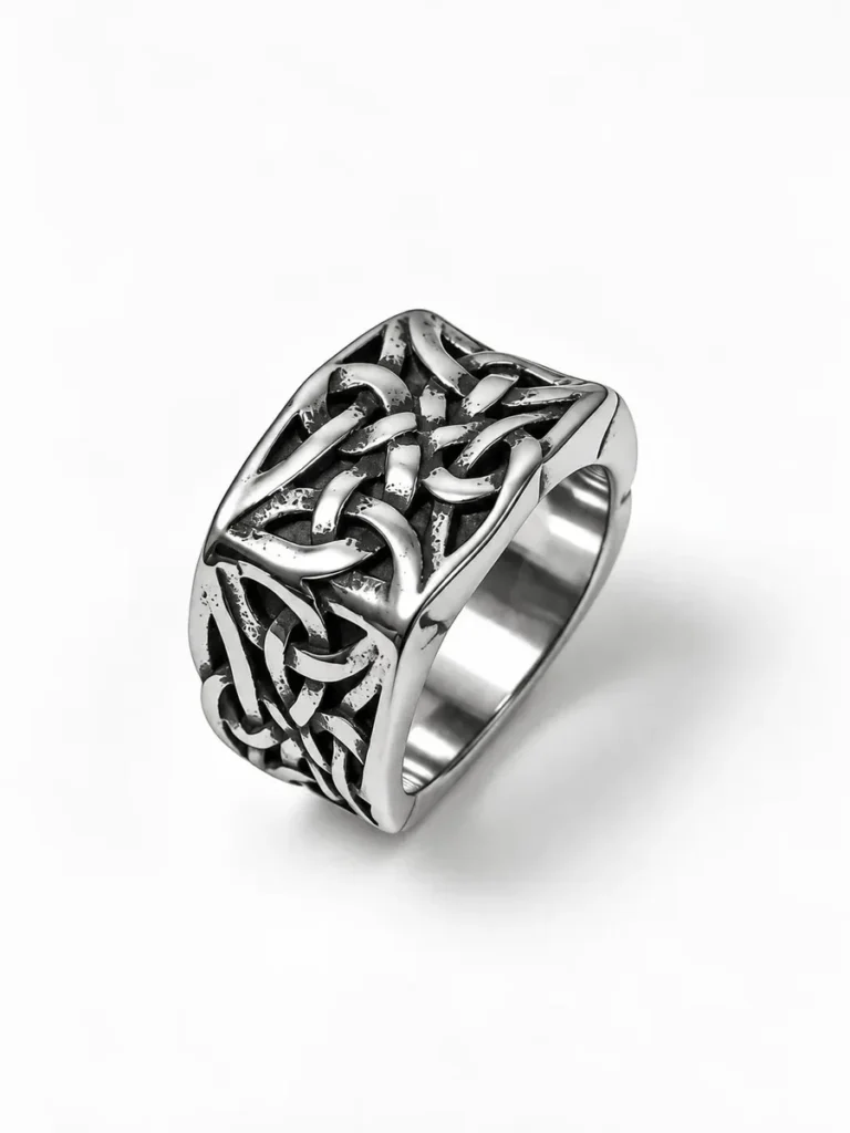 Celtic Knot Ring (Silver) – LOVII Rings photo 1
