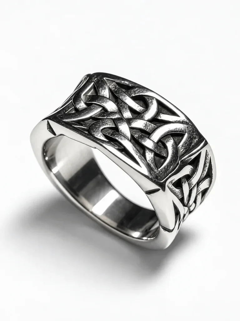 Celtic Knot Ring (Silver) – LOVII Rings photo 2