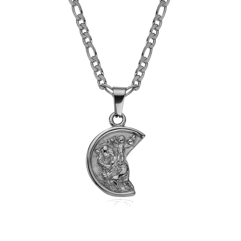 CHRISTOPHER HALF MOON PENDANT (SILVER) – Xoran The Dark 1