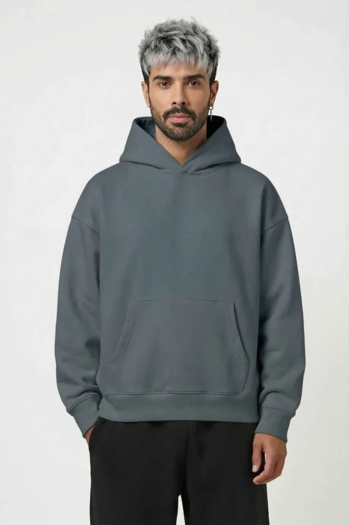 Murcury Gray Hoodie [Drop-Shoulder] — Tiara 1