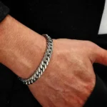 Cuban Bracelet [Flat] [8mm - Silver] — Tiara 2