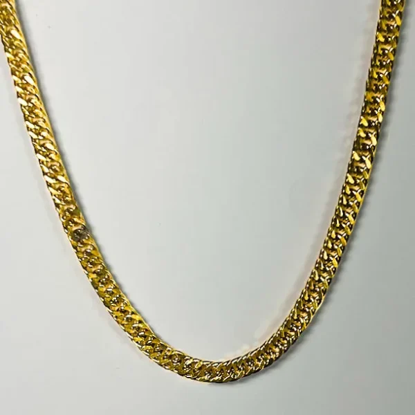 Double Link Chain · 3MM (Gold) – LOVII Chains photo 1