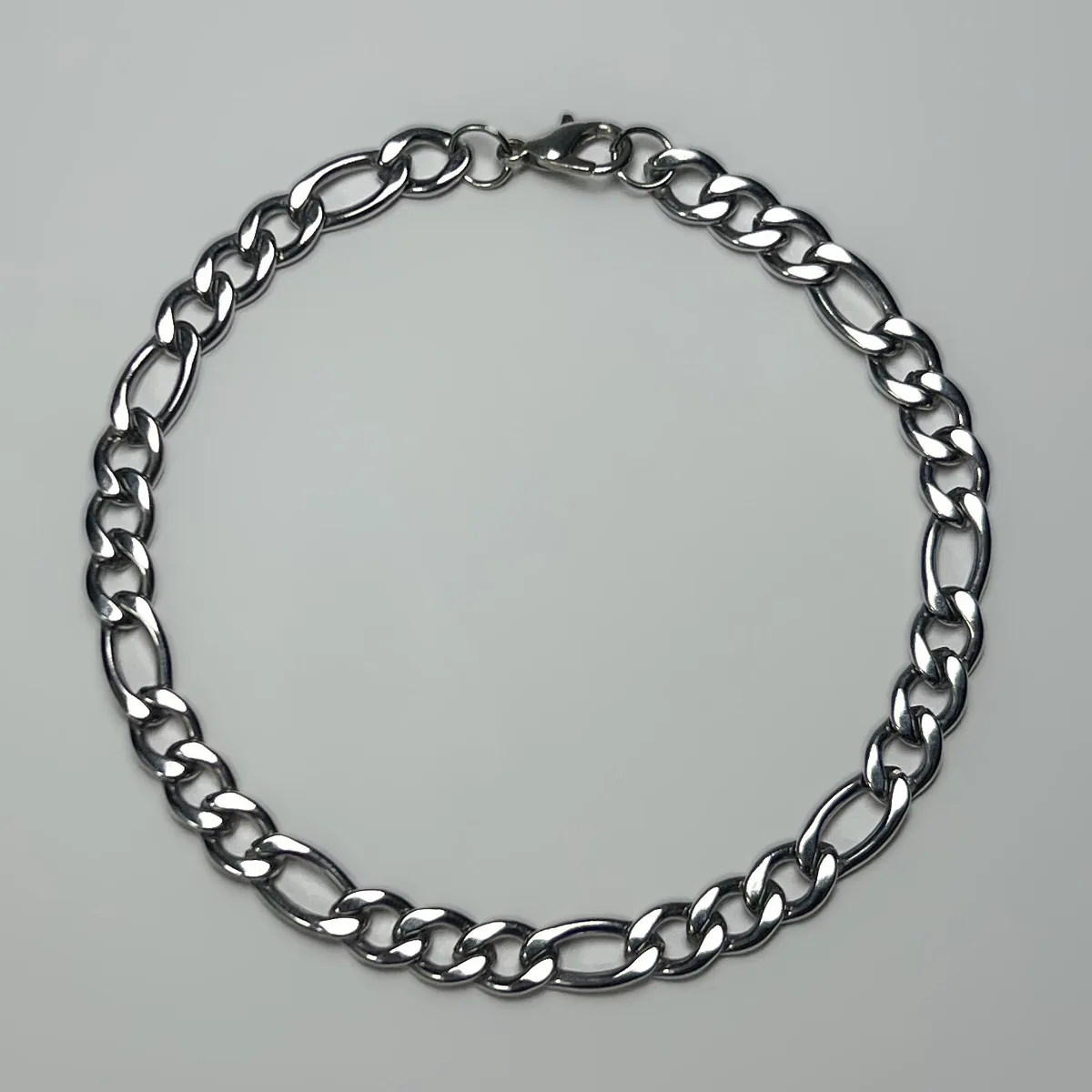 figaro-3mm-bracelet-silver-01 Figaro Bracelet – LOVII Bracelets photo 1