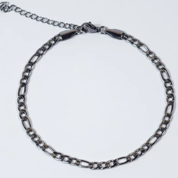 Micro Figaro Bracelet · 3MM (Silver) – LOVII Bracelets photo 1