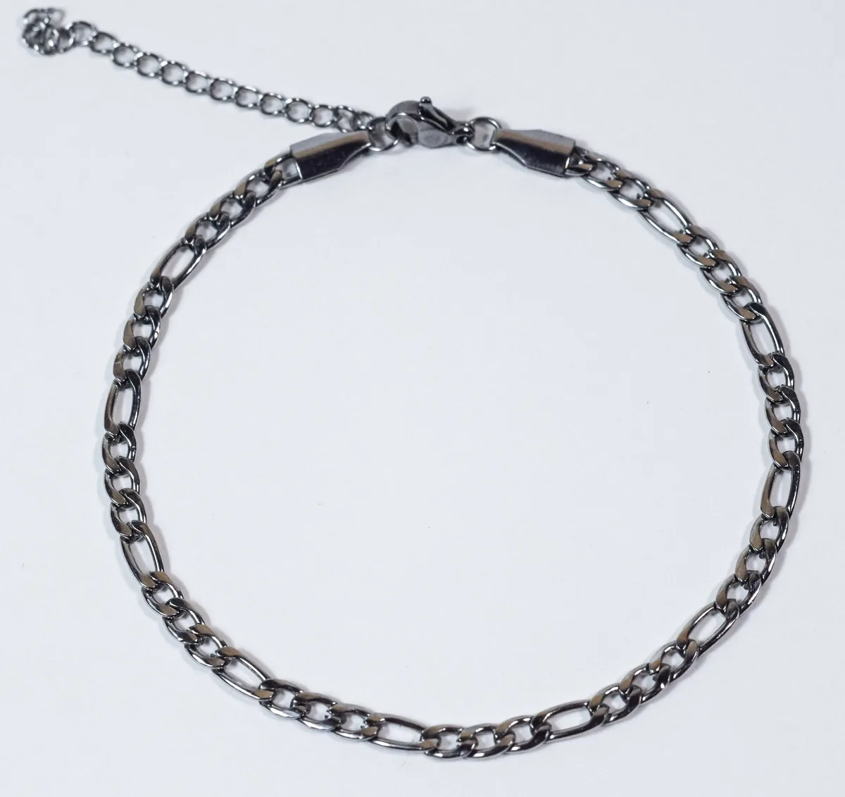 micro-figaro-bracelet-3mm-silver-01 Micro Figaro Bracelet · 3MM (Silver) – LOVII Bracelets photo 1