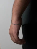 Micro Figaro Bracelet · 3MM (Silver) – LOVII Bracelets photo 2