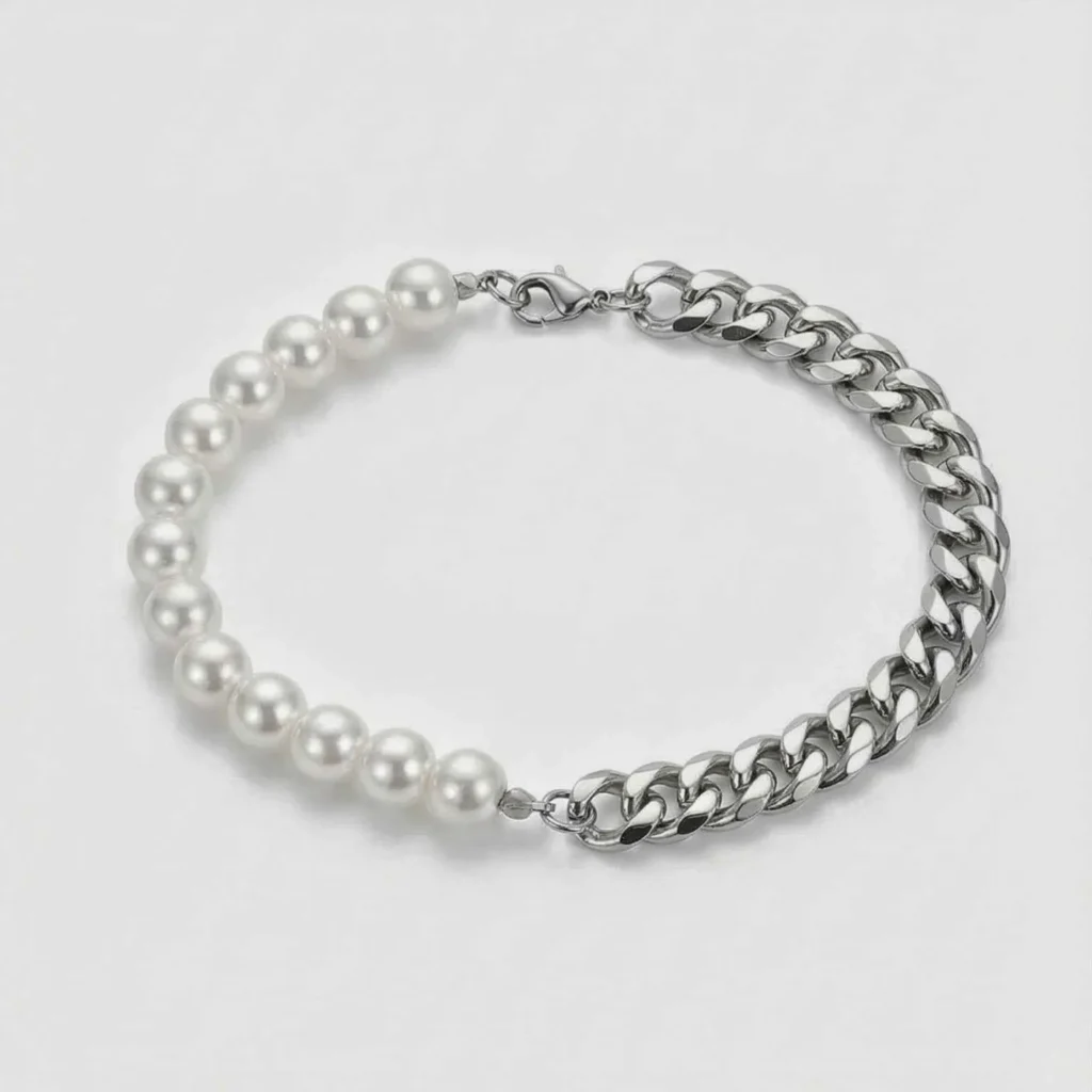 Pearl Cuban Bracelet — Tiara 1