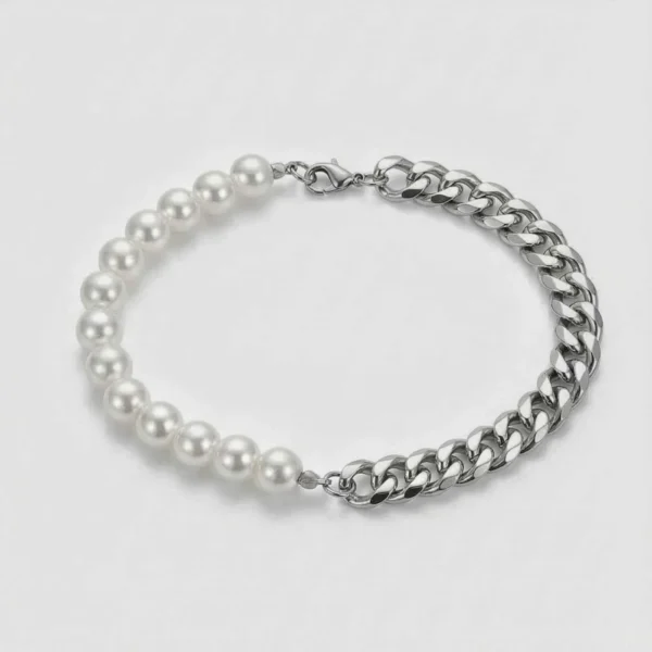 Pearl Cuban Bracelet — Tiara 1