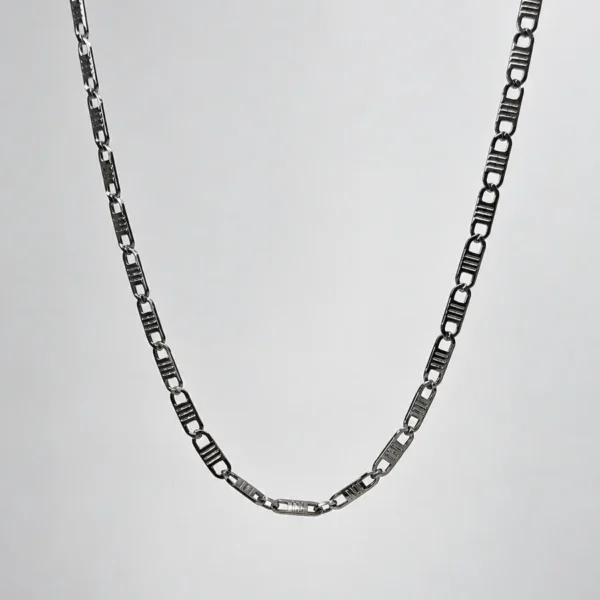 Rail Link Chain · 3MM (Silver) – LOVII Chains photo 1
