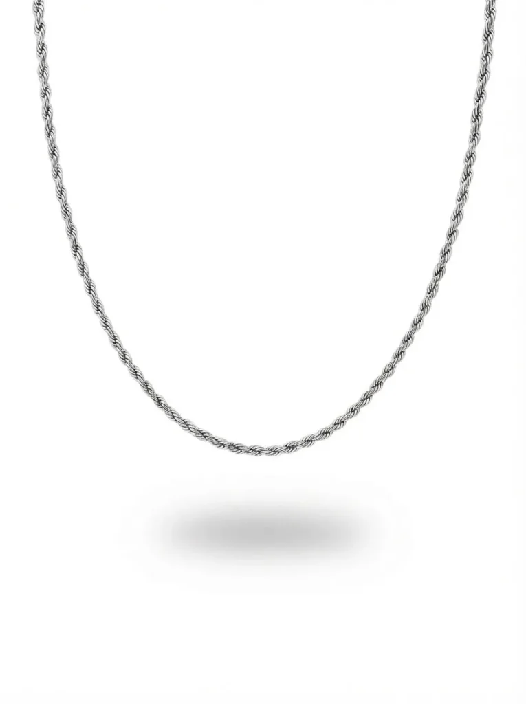 ROPE CHAIN 3MM (SILVER) – Xoran The Dark 1