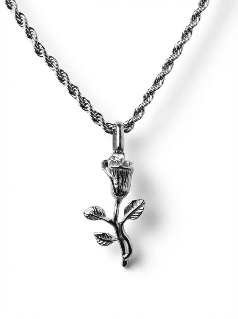 ROSE PENDANT (SILVER) – Xoran The Dark 1