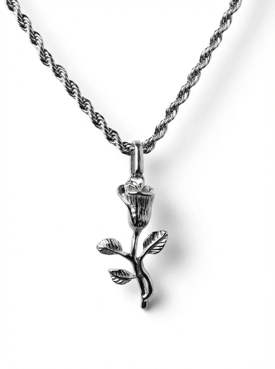 rose-pendant-01 ROSE PENDANT (SILVER) – Xoran The Dark 1
