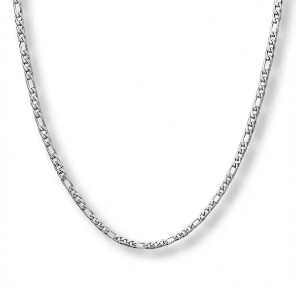 FIGARO CHAIN 3MM (SILVER) – Xoran The Dark 1