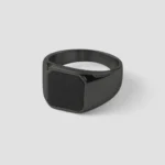 Square Agate Ring [Black] — Tiara 1