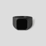Square Agate Ring [Black] — Tiara 3