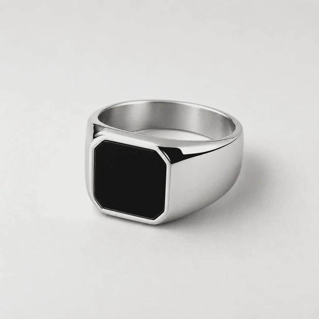 Square Agate Ring [Silver] — Tiara 1
