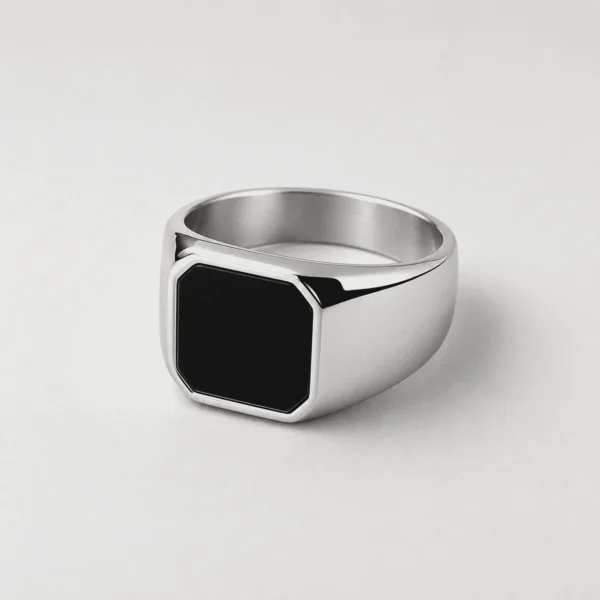 Square Agate Ring [Silver] — Tiara 1