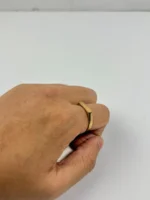 Bar Signet Ring (Gold) – LOVII Rings photo 3