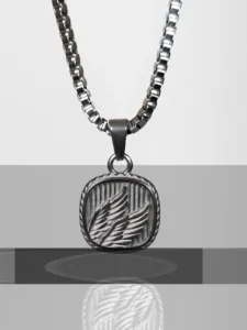 Wing Crest Pendant (Silver) – LOVII Pendants photo 1