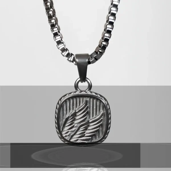 Wing Crest Pendant (Silver) – LOVII Pendants photo 1