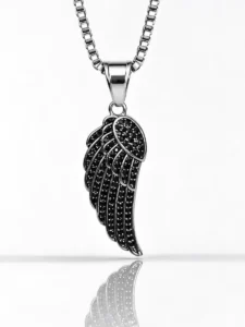 Wing Pendant (Black) – LOVII Pendants photo 1