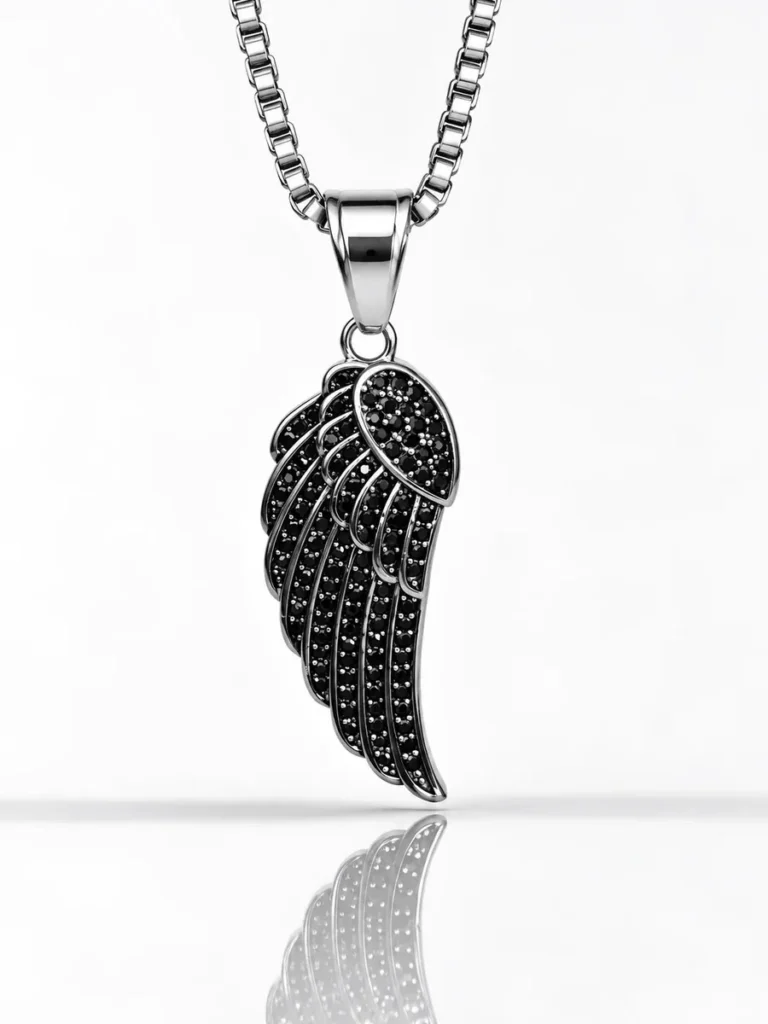 Wing Pendant (Black) – LOVII Pendants photo 1